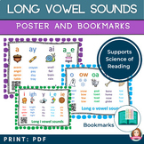 Long Vowel Sound Poster & Bookmarks with QR Codes to video