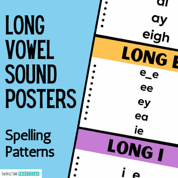 Preview of Long Vowel Spelling Patterns - Posters / Anchor Charts