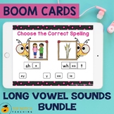 Long Vowel Sounds Boom Cards | Long Vowels Word Work | Dis