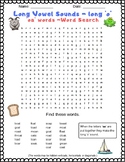 Long Vowel Sounds - Long 'o' Word Search Puzzle with 'oa' 