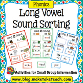 Long Vowel Sounds Sorting Activity