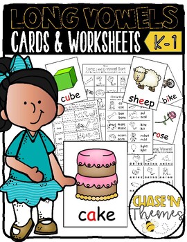 long vowel sounds worksheets and flash cards kindergarten