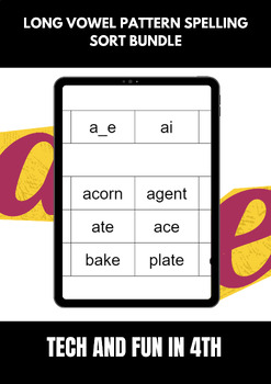 Preview of Long Vowel Spelling Pattern Sorts