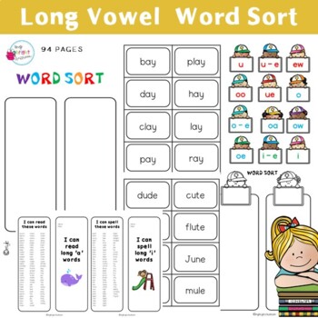 Preview of Long Vowel Spelling Sort