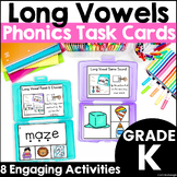 Long Vowel Task Cards Vowel Sound Recognition Activities a