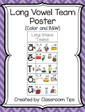 Long Vowel Teams Anchor Chart / Poster FREEBIE