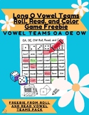 Long Vowel Team Roll & Read Game  Freebie OW, OA, OE Phoni