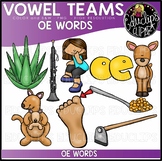Long O Vowel Team 'oe' - Clip Art Bundle {Educlips Clipart}