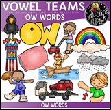 Long O Vowel Team - 'ow' - Clip Art Bundle {Educlips Clipart}