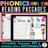 Long Vowel Teams Decodable Reading Comprehension Passages 