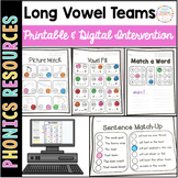Long Vowel Teams SoR Printable Intervention