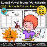 Long Vowel Teams Sorts: EE -EA | Cut and Paste Worksheets