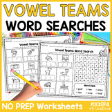 Long Vowel Teams Word Searches with Word Mapping Decodable