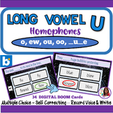 Long Vowel U Homophones BOOM Cards