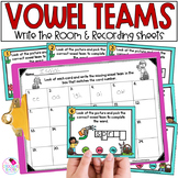 Vowel Teams - Spring Write the Room with Long Vowel Teams