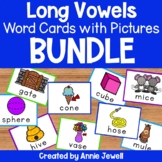 Long Vowel Word Cards with Pictures BUNDLE –  Silent E Wor