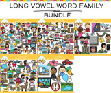 Long Vowel Word Family Clip Art  BUNDLE