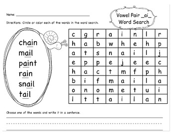 Preview of Long Vowel Word Searches
