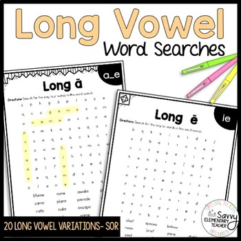 Preview of Long Vowel Word Searches