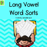 Phonics Word Sort by long vowel sound for 1st and 2nd grade