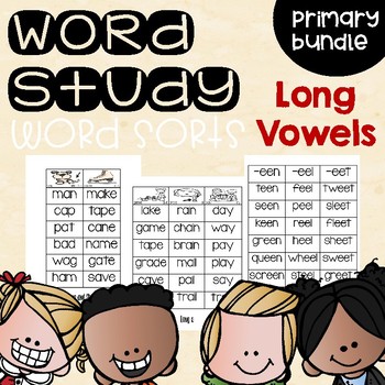 Preview of Long Vowel Word Sorts