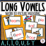Long Vowel Words and Picture Matching Activity - A, E, I, 