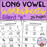 Long Vowel Worksheets Silent e | CVCE words