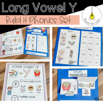Preview of Long Vowel Y- Build It Phonics Set