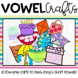 Long Vowel and Short Vowel Crafts | Phonics Crafts
