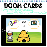 Distance Learning | Long and Short Vowel Sound Sort | BOOM Cards