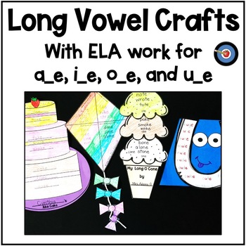 Preview of Long Vowel _e Crafts and Printables for a-e, i-e, o-e, and u-e