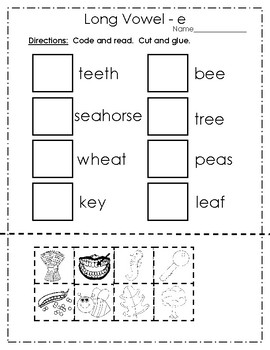 long vowel e practice pages by teaching simply tpt