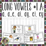 Long Vowels #1 A:  a, a_e, ai, ay, ei, & ey  Interactive W