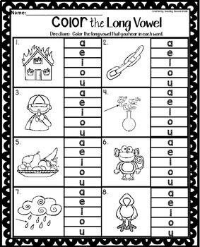 Long Vowel Worksheets by Teaching Second Grade | TpT