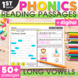 Decodable Passages Science of Reading - Long Vowels - 1st 