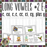 Long Vowels #2 E:  e, ee, ea, ei, ey Plus y Interactive Wo