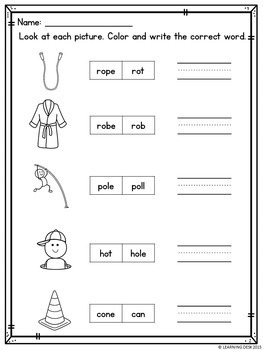 Long Vowels Worksheets by Learning Desk | Teachers Pay Teachers