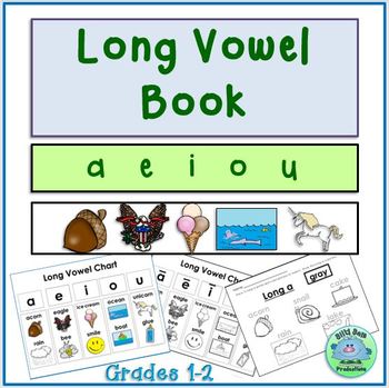Preview of Long Vowels Book Phonics Activities {Science of Reading} RTI Grades 1-2         