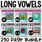 CVCE Words and Vowel Teams ~ Long Vowels No Prep Phonics P