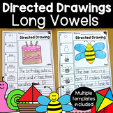 Long Vowels Directed Drawings and Phonics Writing Center