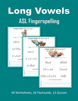 Preview of Long Vowels - Fingerspelling (Sign Language)