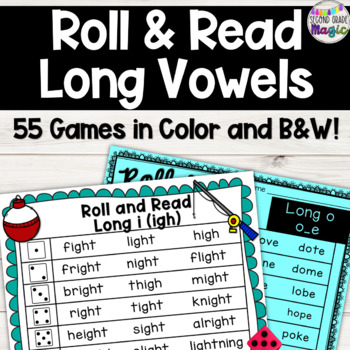 Long Vowels Fluency Roll & Read Engagement! by Second Grade Magic