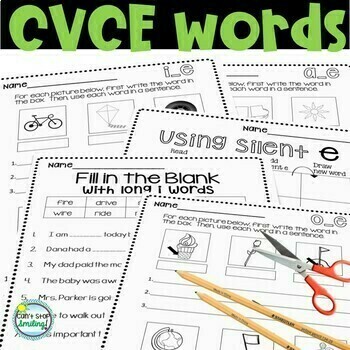 Word Work ~ Spelling ~ Long Vowels Worksheets and Practice with Application