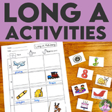 Long Vowels: LONG A Activities