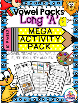 Preview of Long A Mega Activity Pack