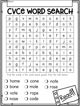 Long O CVCE Words No Prep Phonics Printables with Color Posters | TpT