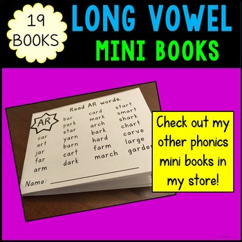 Long Vowels Mini Books by Abby Ricketts | Teachers Pay Teachers