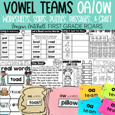 Vowel Teams OA & OW Phonics Worksheets, Sorts, Passages, C