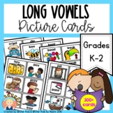 Long Vowels Picture Cards for Kindergarten and First Grade