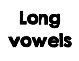 Long Vowels Say Their Name Posters Cards Signs Bulletin Board